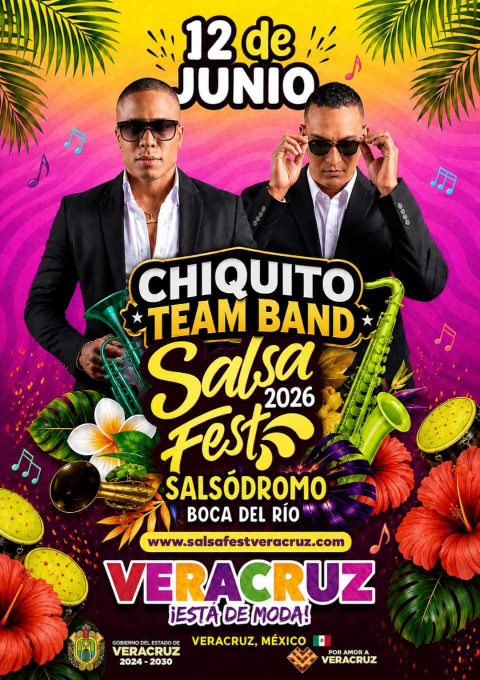 Chiquito Team Band vuelve a conquistar Veracruz y se consolida como una de las atracciones favoritas del Salsa Fest 2026